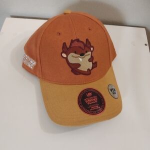 Youths Warner Bros. Taz Character Cap in Orange and Yellow